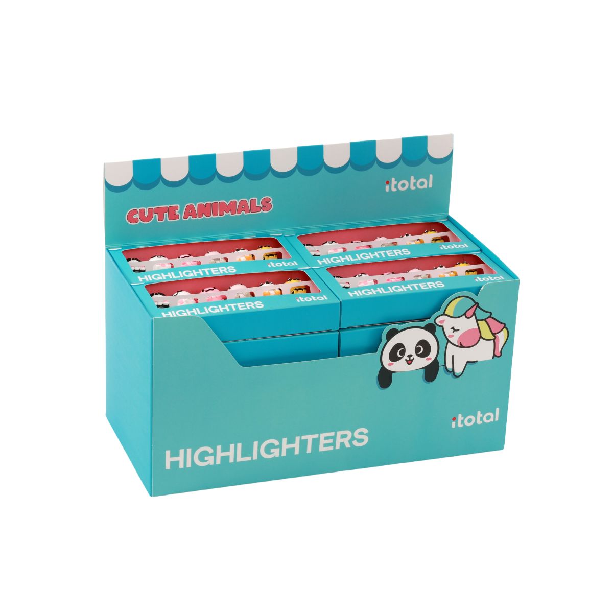 Surligneurs Animals Assortiment - Set de 6 pièces