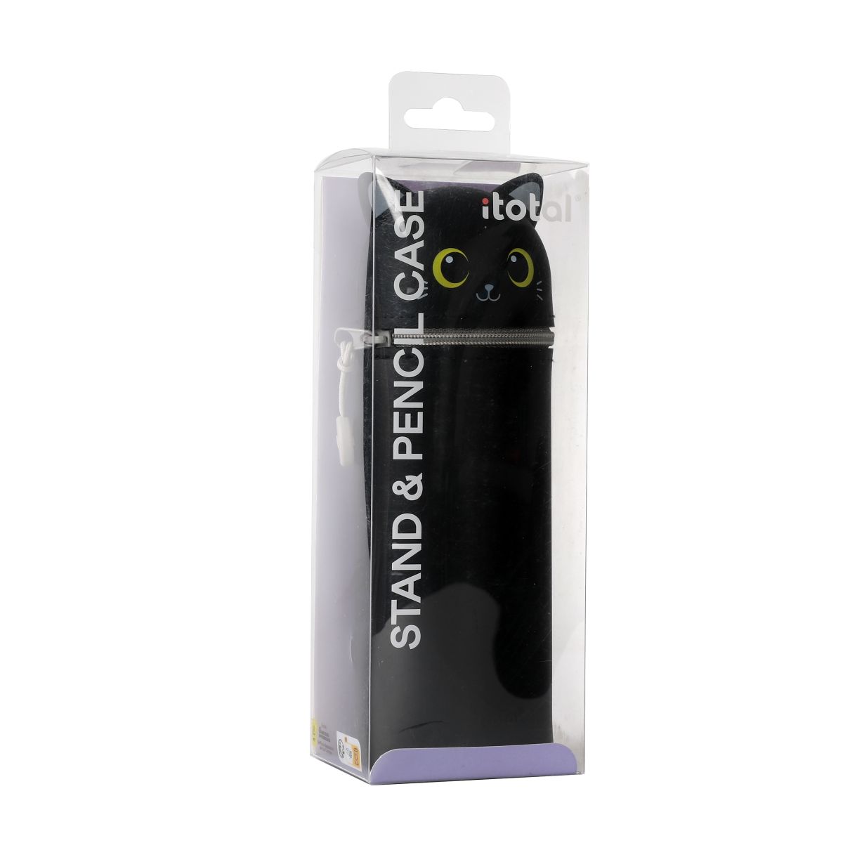 Trousse en silicone Chat  Noir