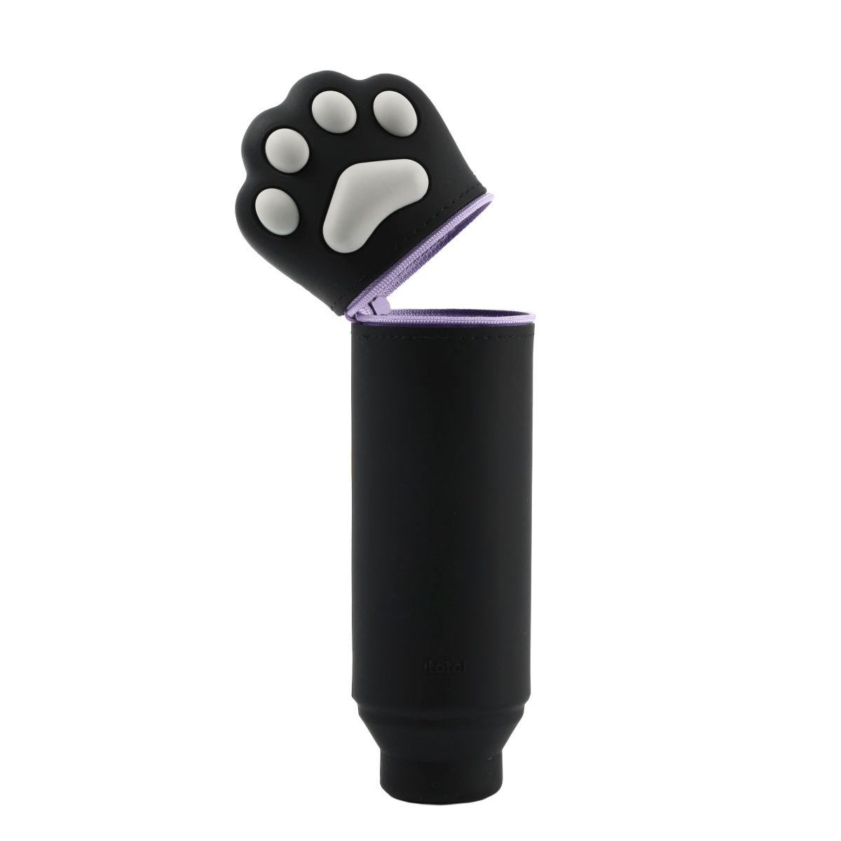 Trousse en silicone Patte de chat Noir