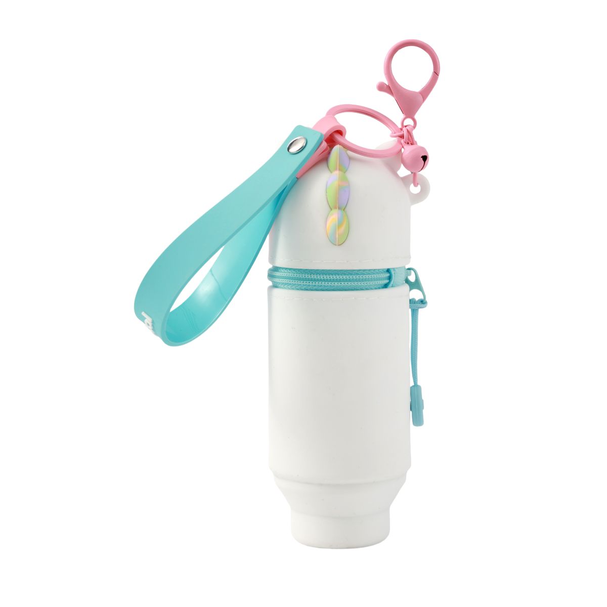 Porte-clés avec trousse en silicone Licorne 
