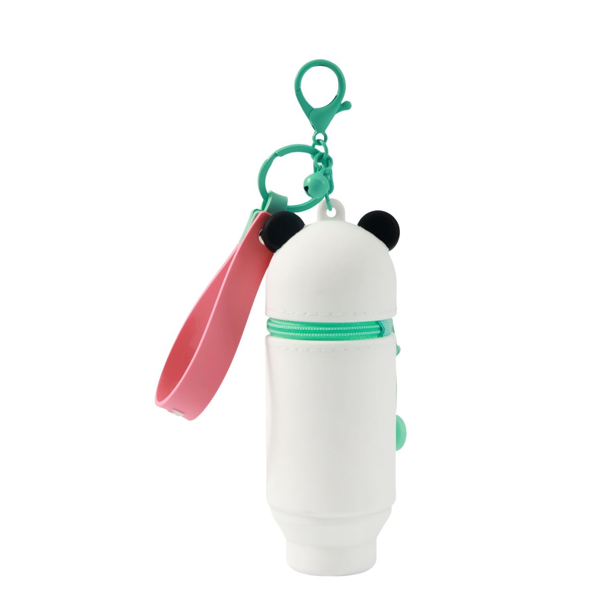 Porte-clés avec trousse en silicone Panda 