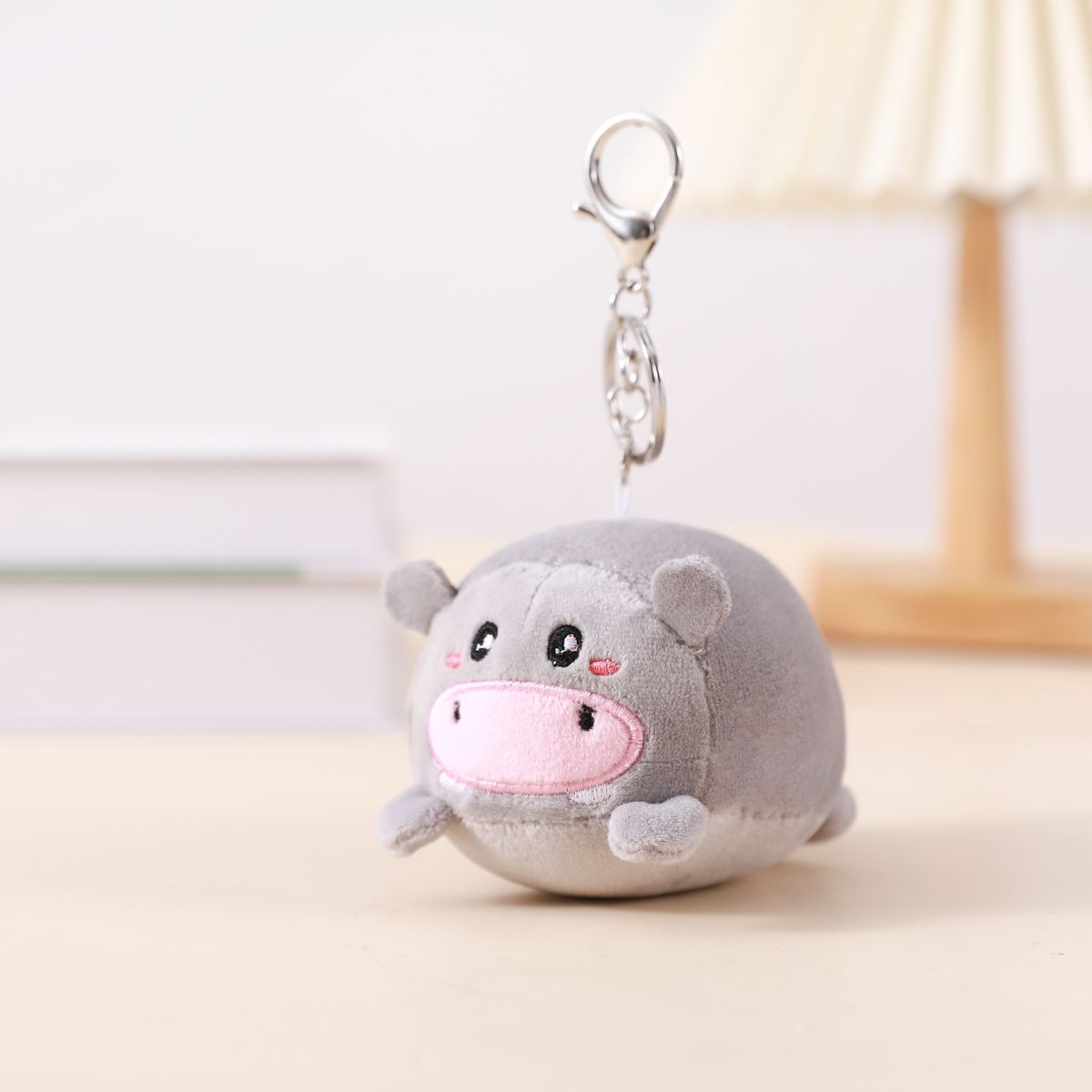 Porte-clés en peluche Hippo 
