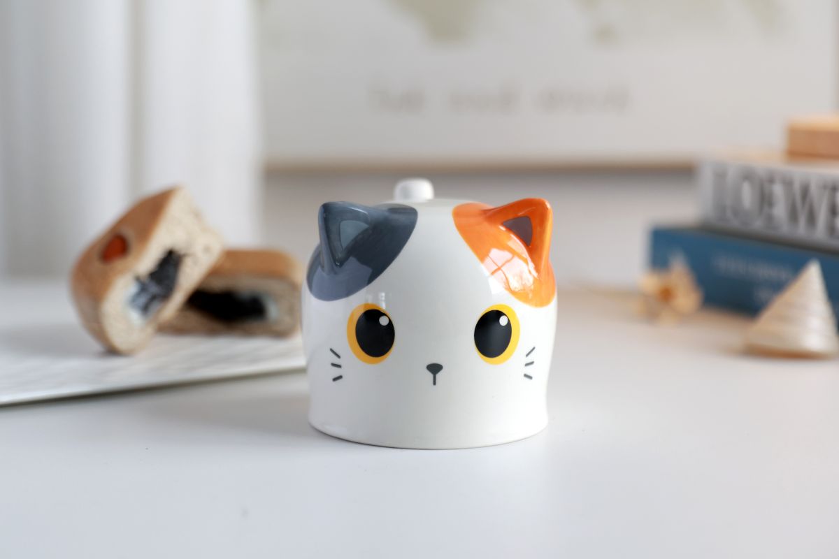 Tasse Flip 450ml Chat Chat blanc & orange