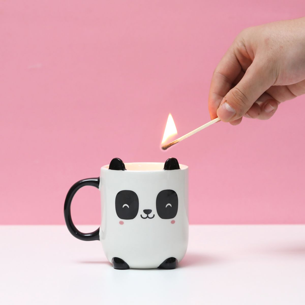 Tasse en céramique avec bougie Panda 