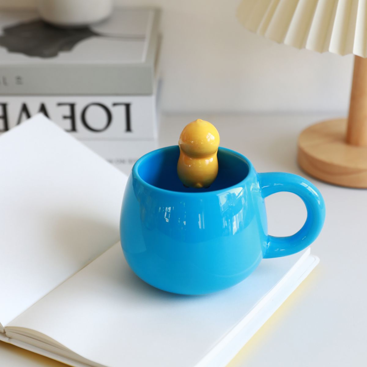 Tasse en céramique Charm 450 ml Canard Bleu