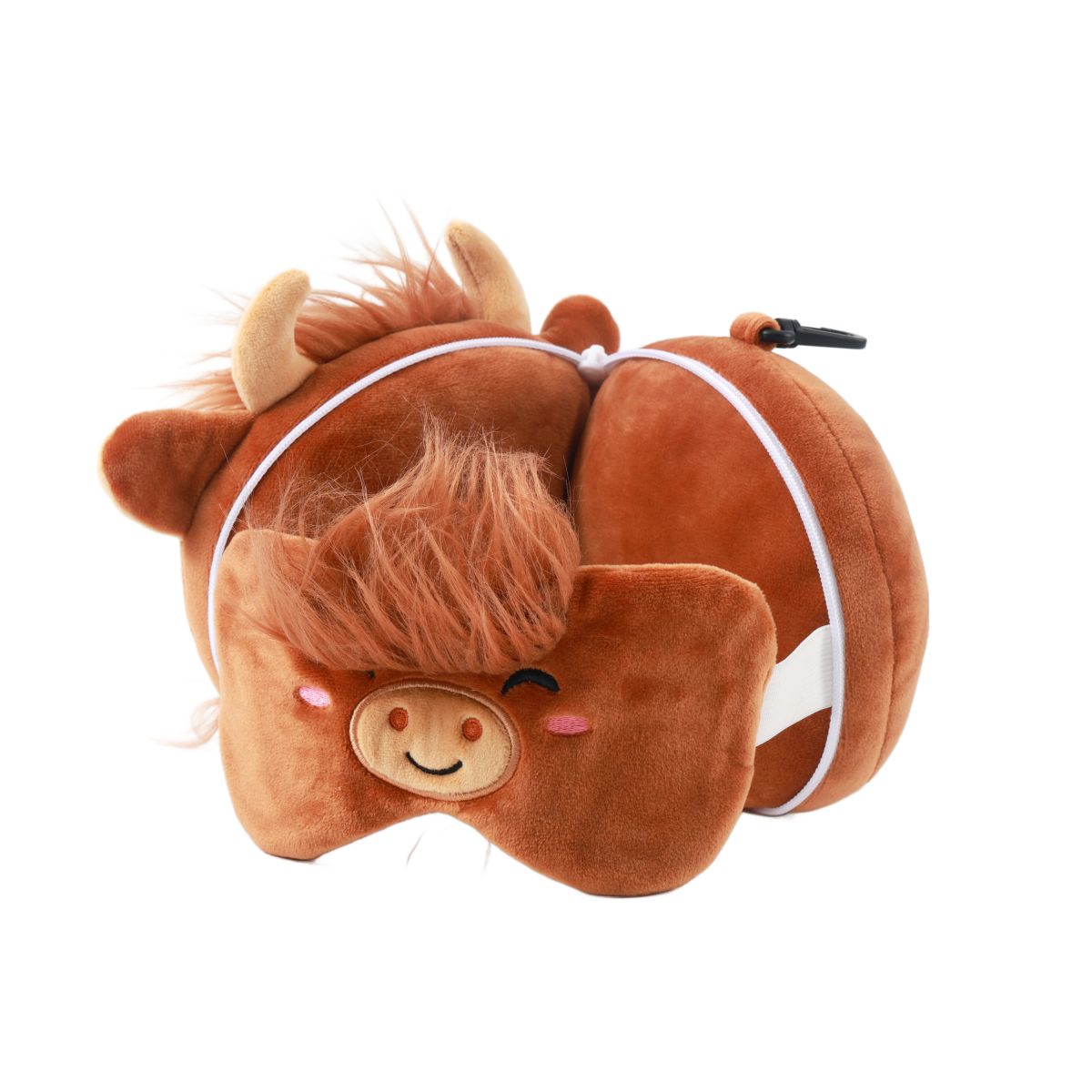 Oreiller de voyage & masque de nuit Vache écossaise Maple 