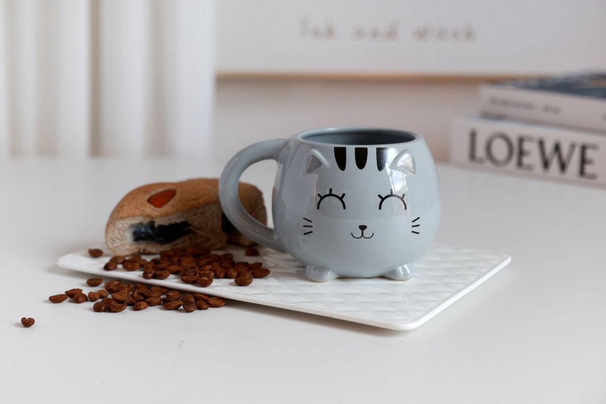 Tasse Chunky Chat Gris