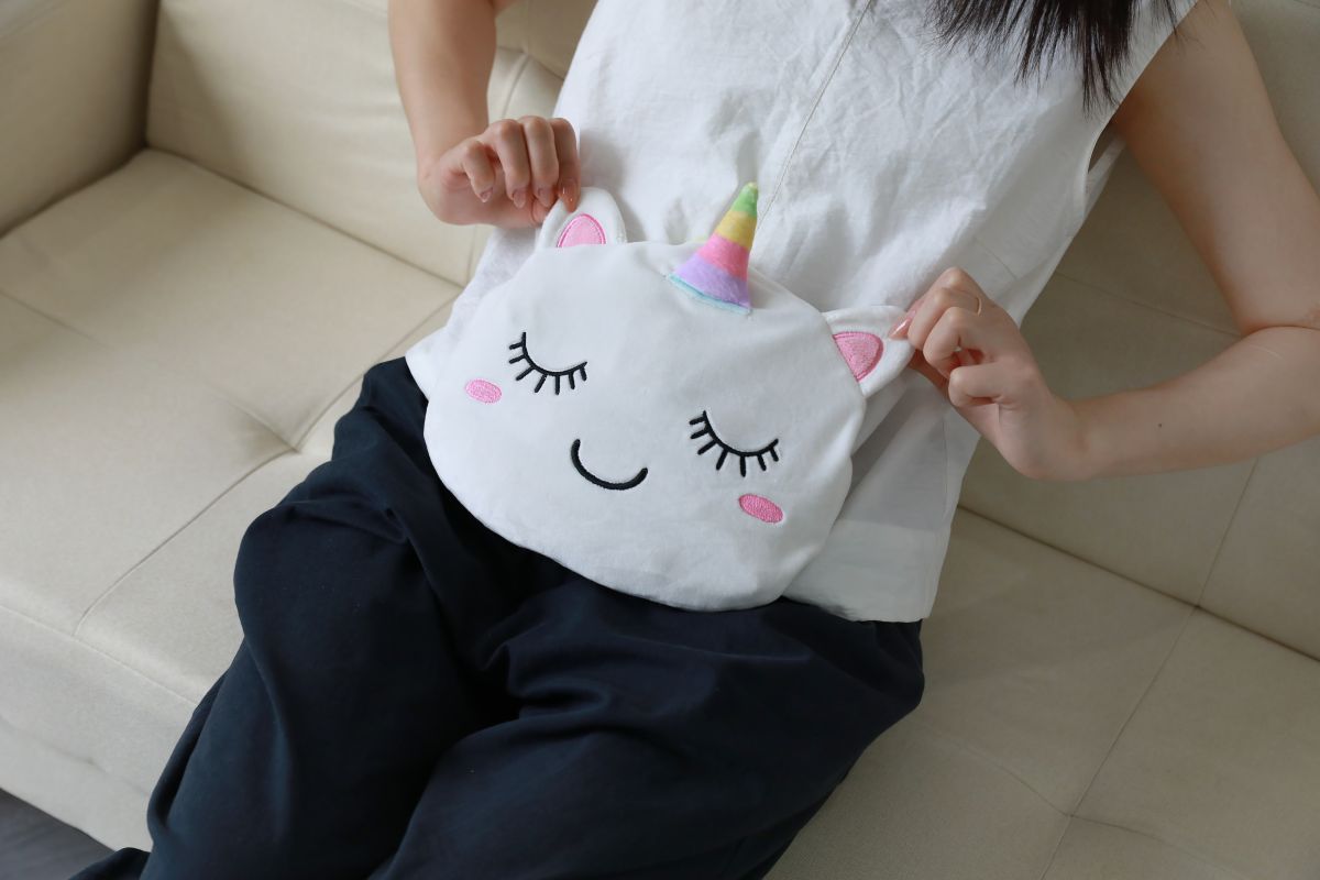 Coussin chauffant Licorne 