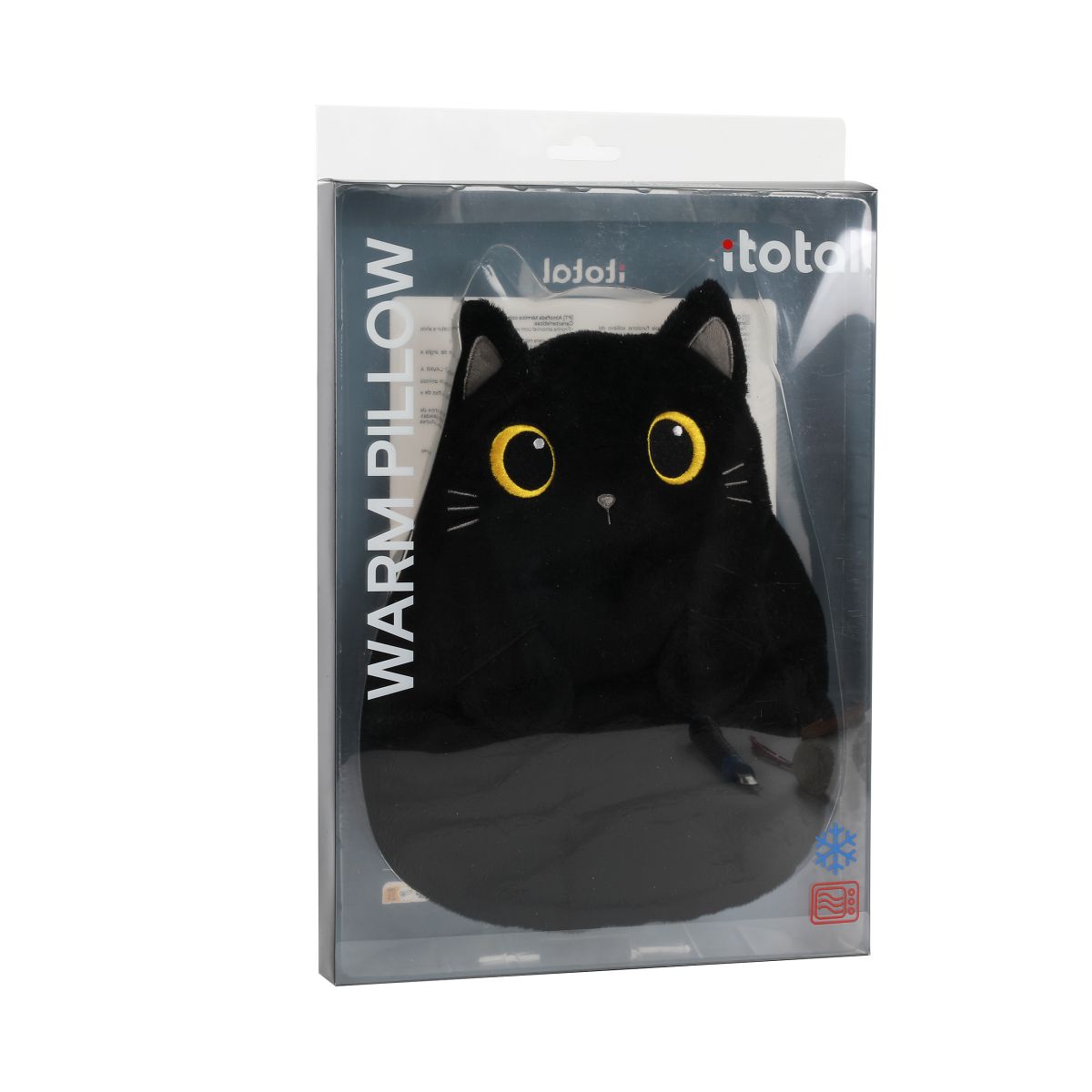 Coussin relaxant Chat noir 