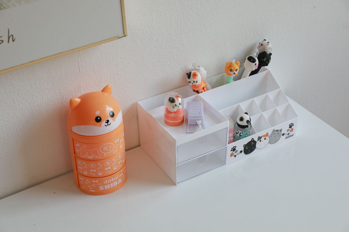Organisateur de bureau horizontal Chat 