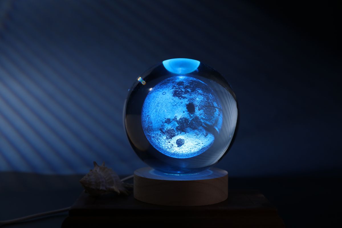 Lampe LED Crystal Ball Moon Large 