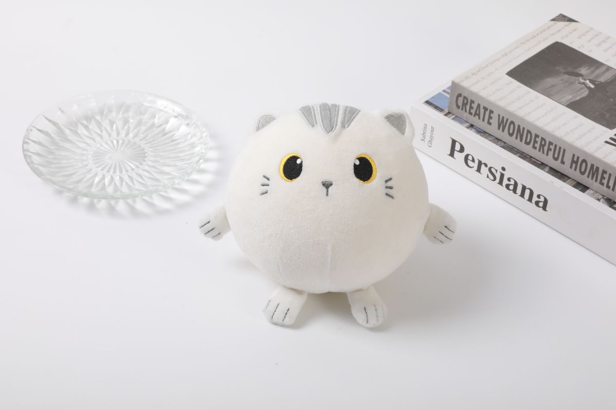 Peluche Squishy Chat Blanc