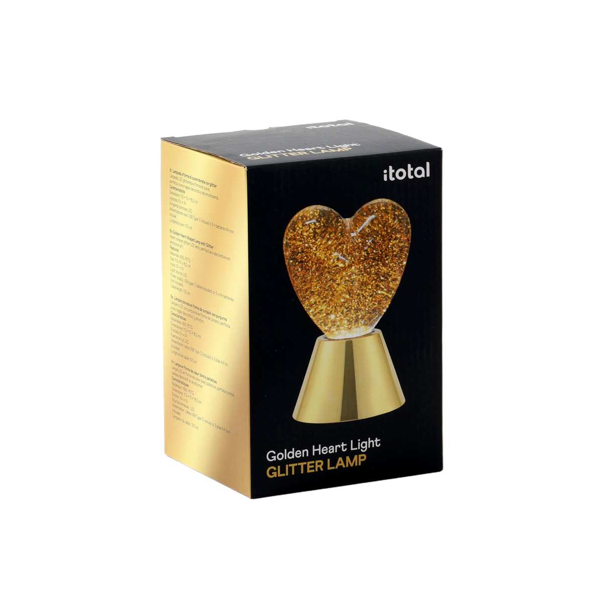 ITOTAL - Lampe Cœur Or (heart light) 
