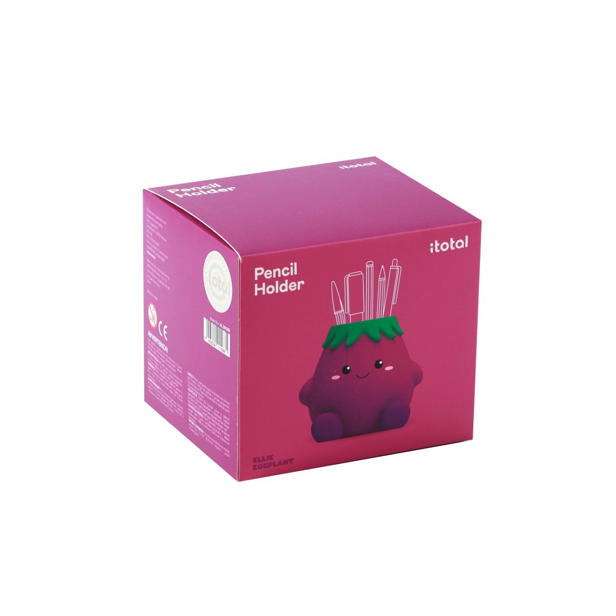 Porte-crayons 3D Ellie l'aubergine 