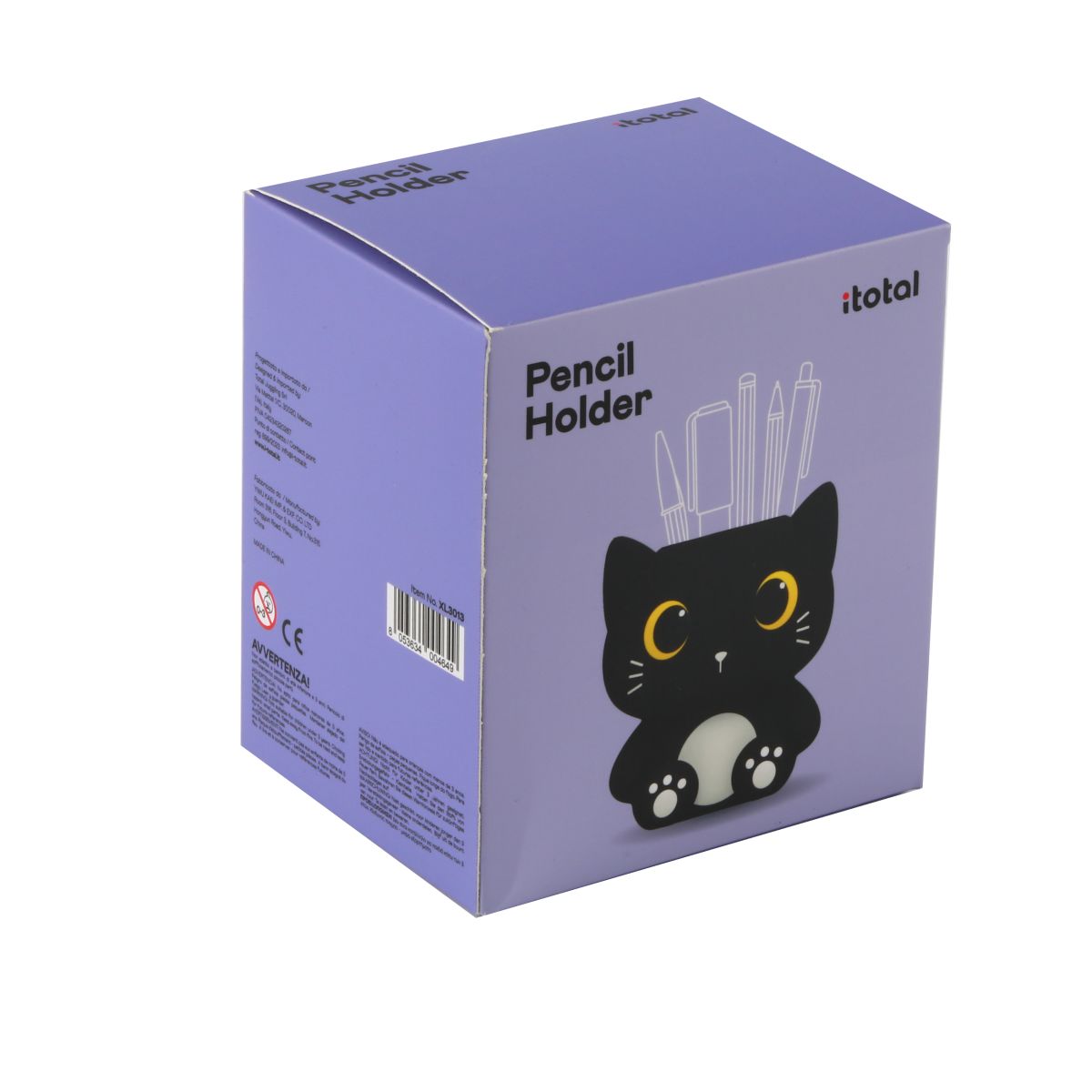 Porte-crayons 3D Chat noir 