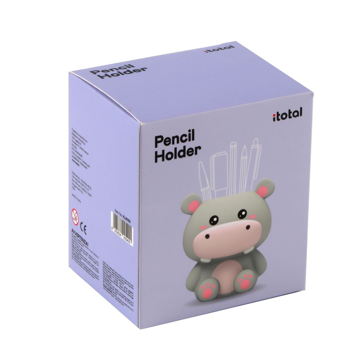 Porte-crayons 3D Hippo 