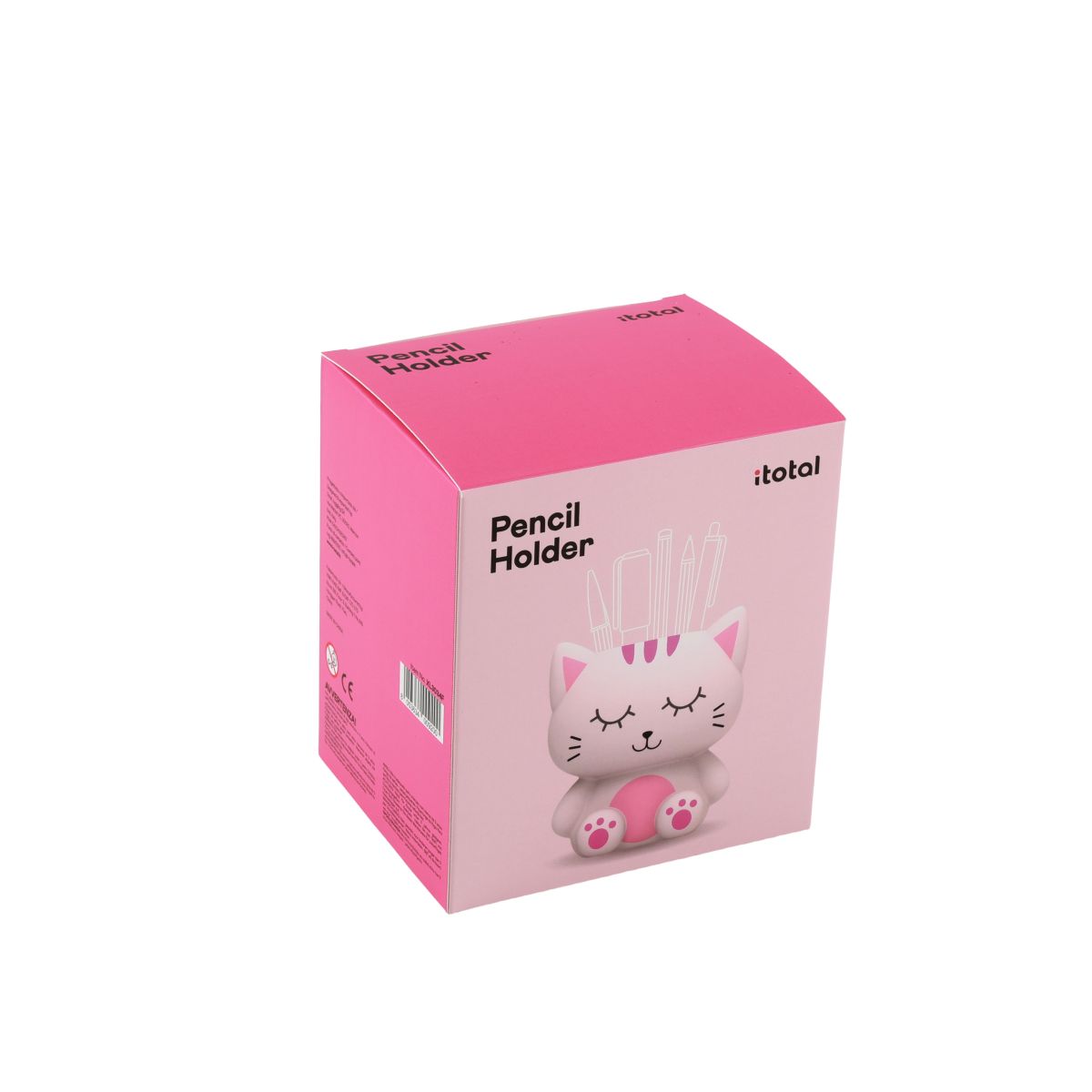 Porte-Crayons 3D Chat Rose