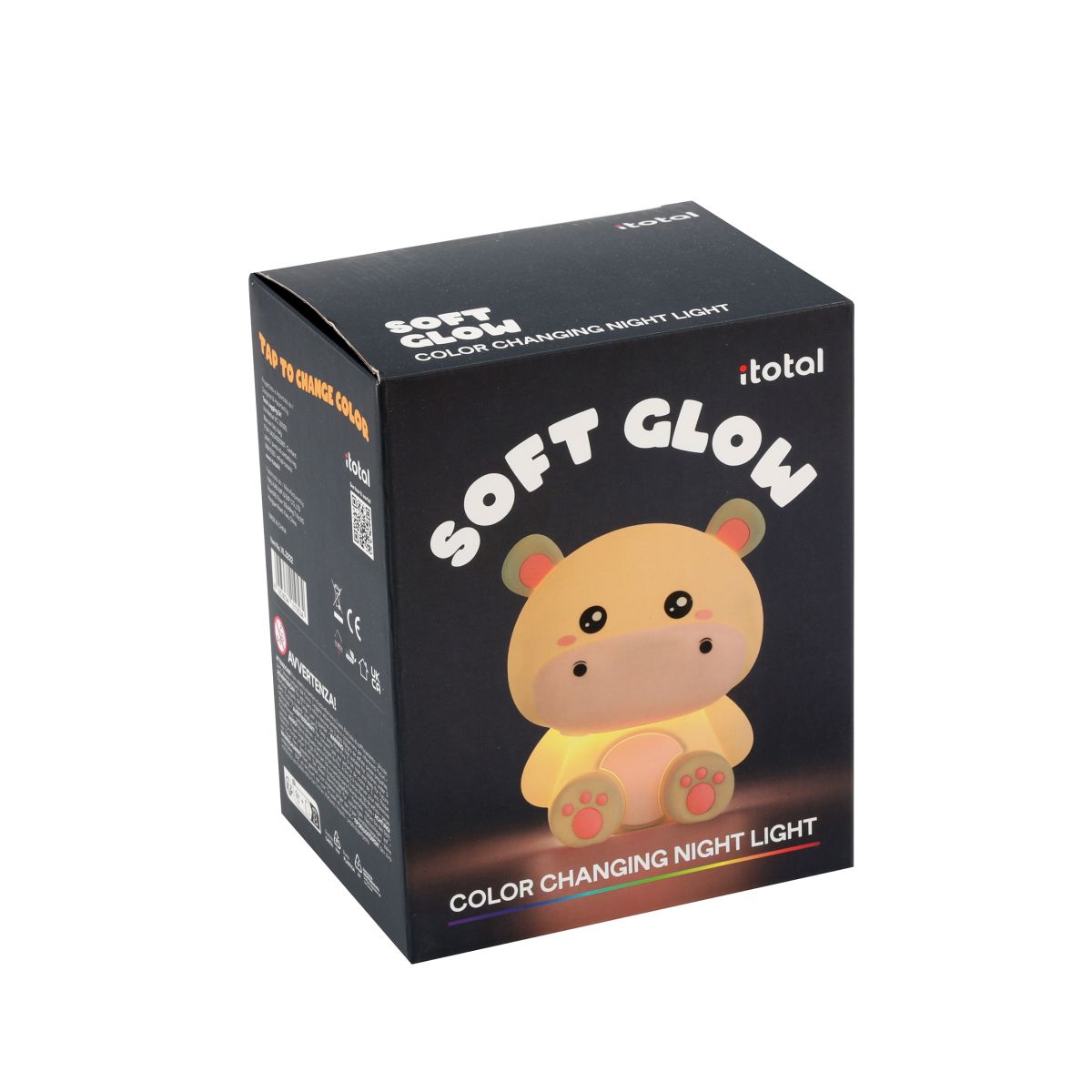 Lampe de nuit en silicone Hippo 