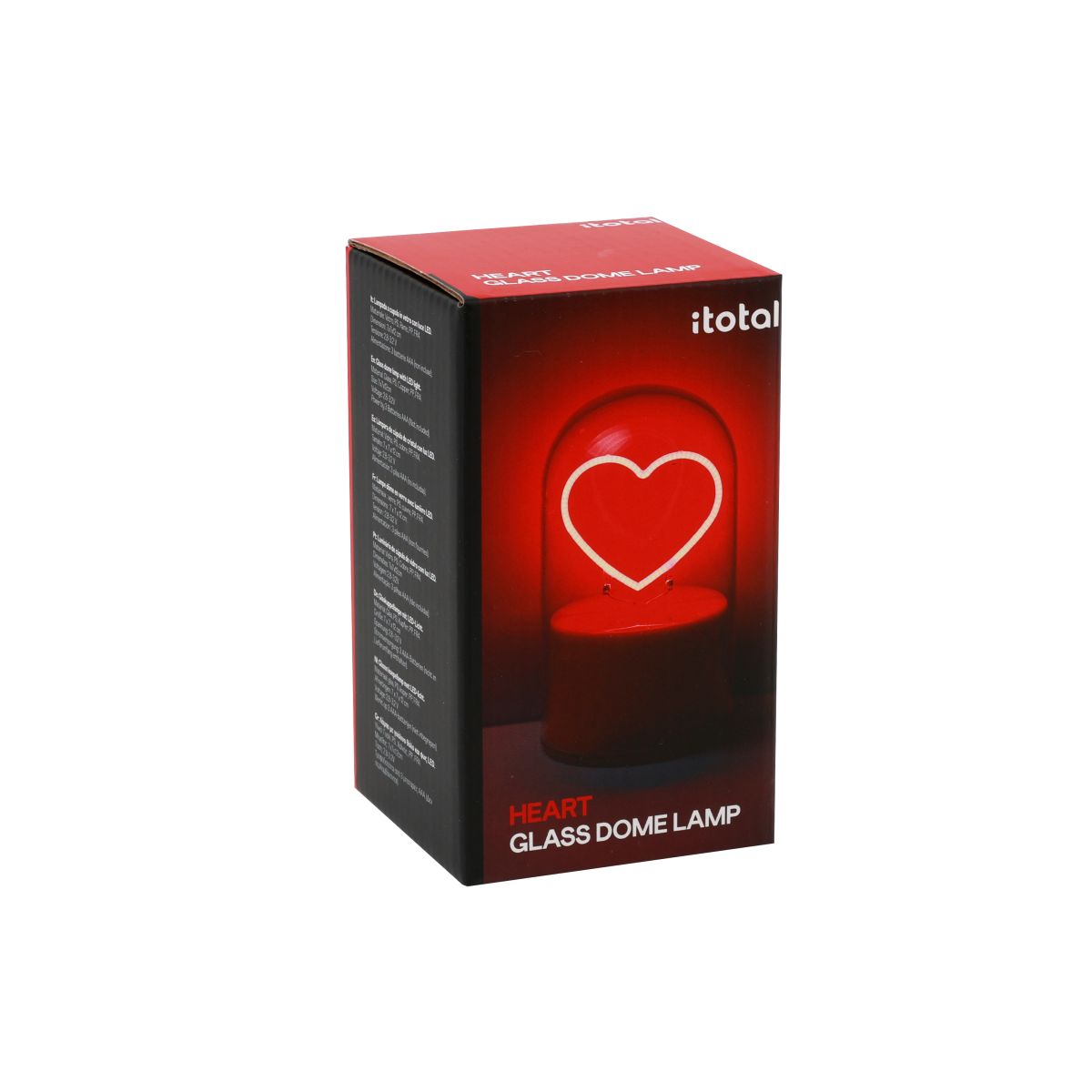 LAMPE LED Lampe Dôme en verre Heart 