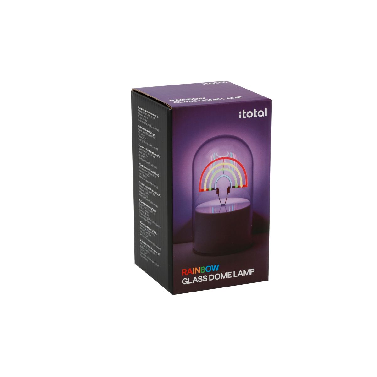 LAMPE LED Lampe Dôme en verre Rainbow