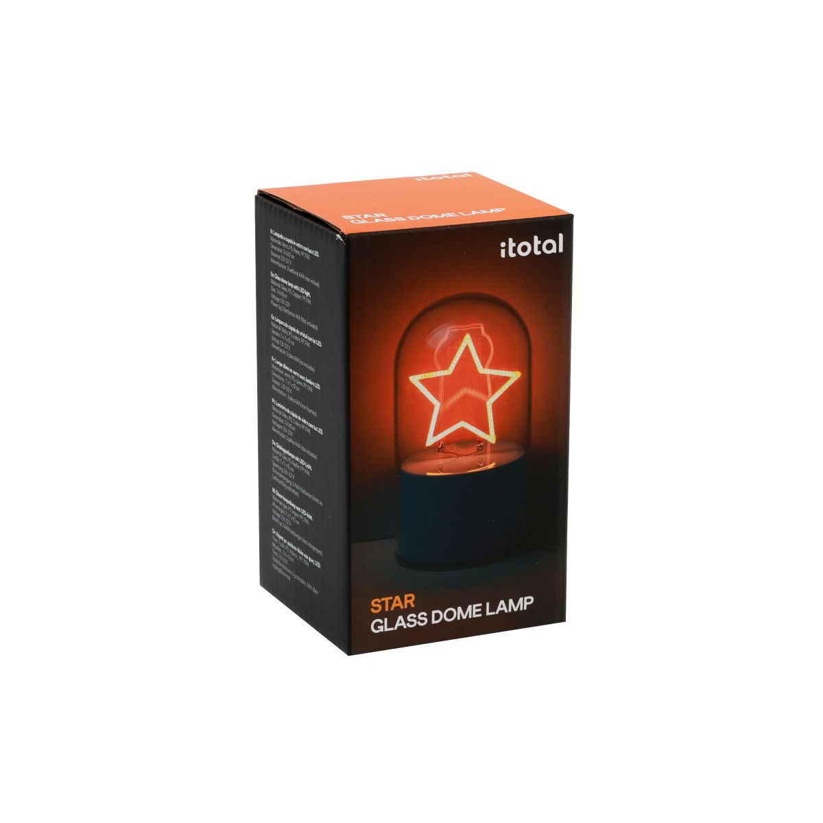 LAMPE LED Lampe dôme en verre Star  