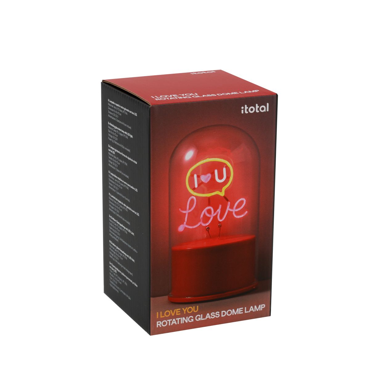 LAMPE LED Lampe dôme en verre Love 