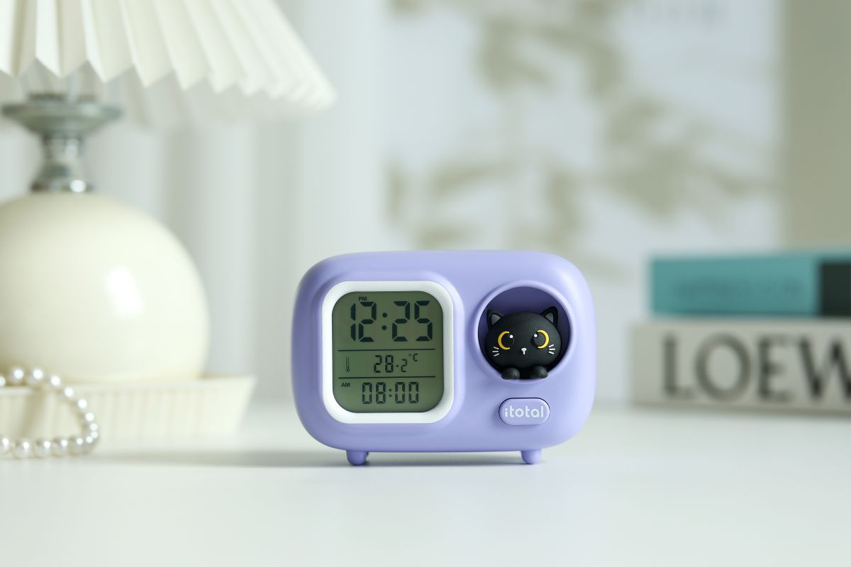 Réveil pour bébé Chat noir  