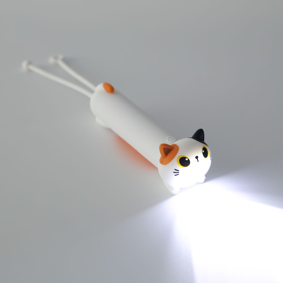 Lampe torche Flash animals Chat blanc & orange   