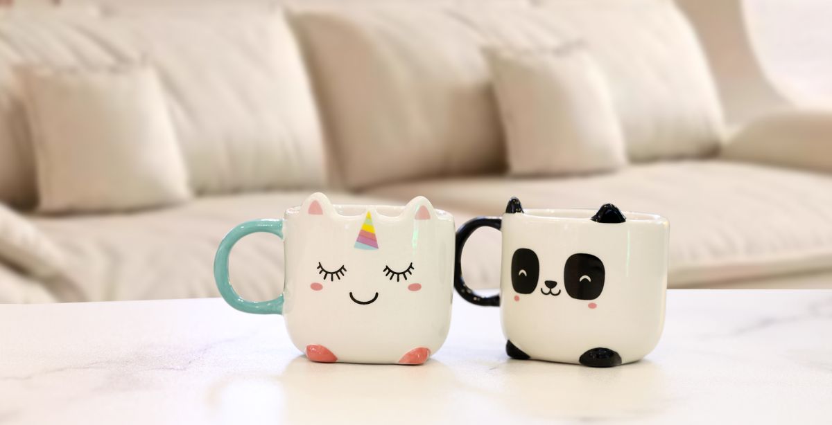Tasse espresso en duo 90 ml Licorne