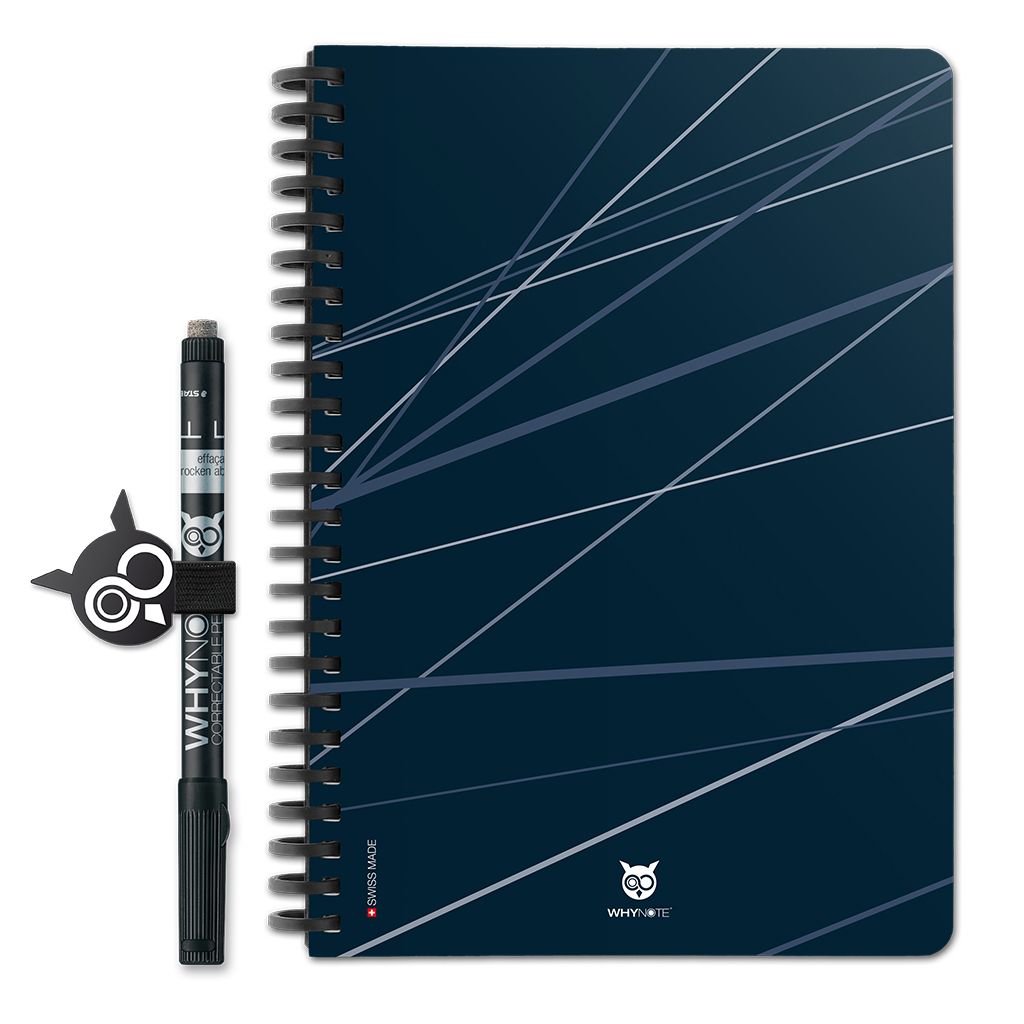 Bloc-notes effaçable A5 Navy Blue Tie
