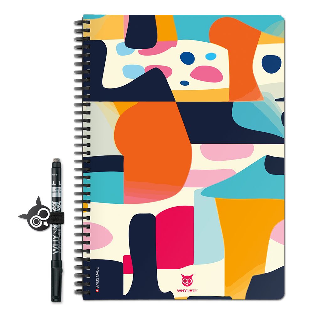 Bloc-notes effaçable A4 Abstract