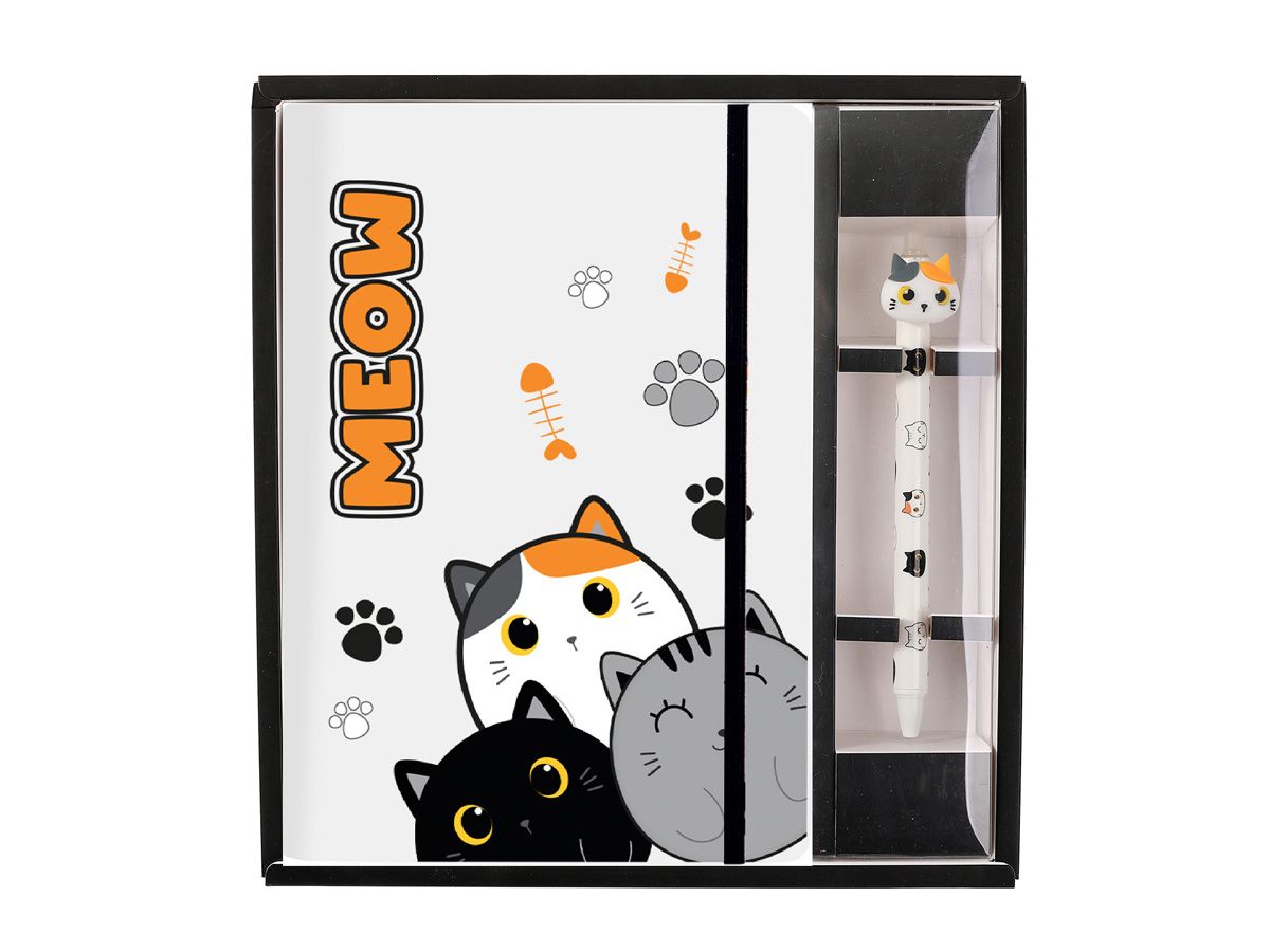 Cahier A5 &amp; Stylo effaçable Cat
