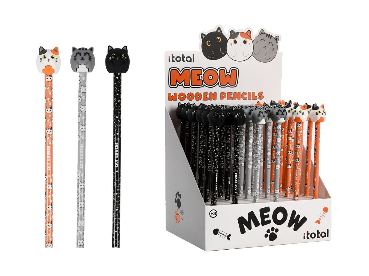 Crayons à papier 3D Chats 