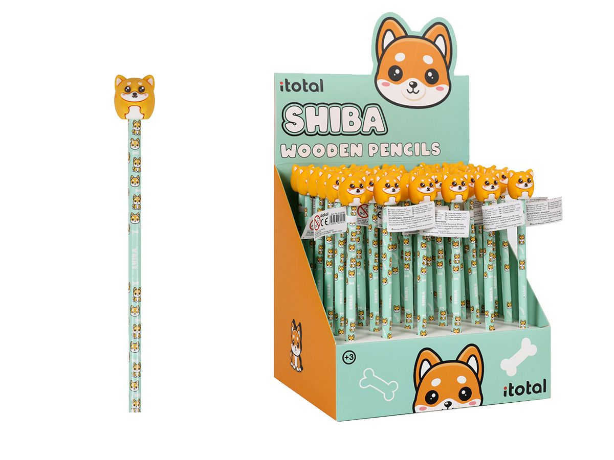 Crayons à papier 3D Shiba 