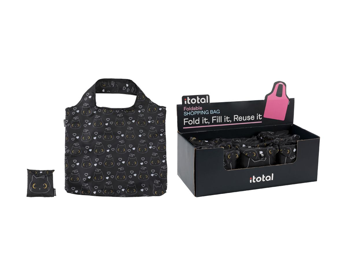 Sac à provisions Pliable Chat noir