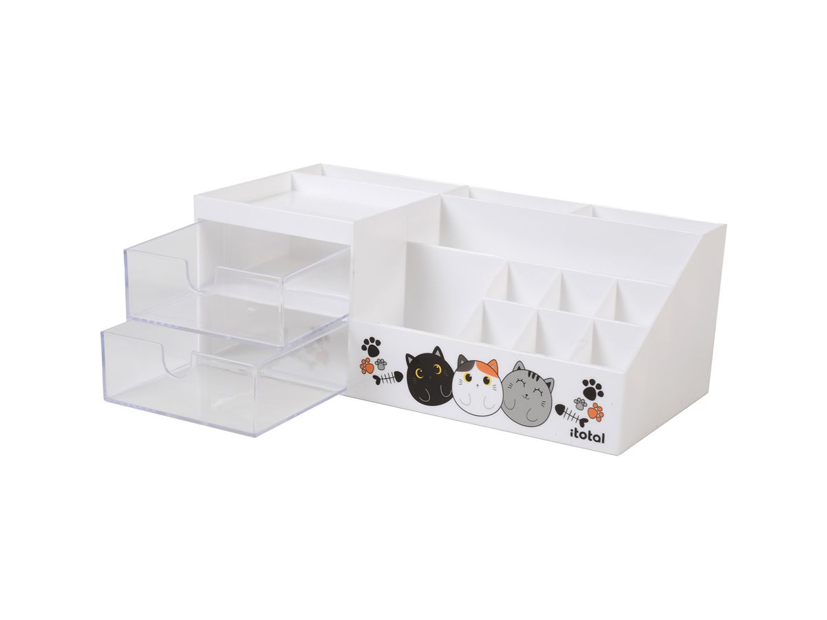 Organisateur de bureau horizontal Chat 