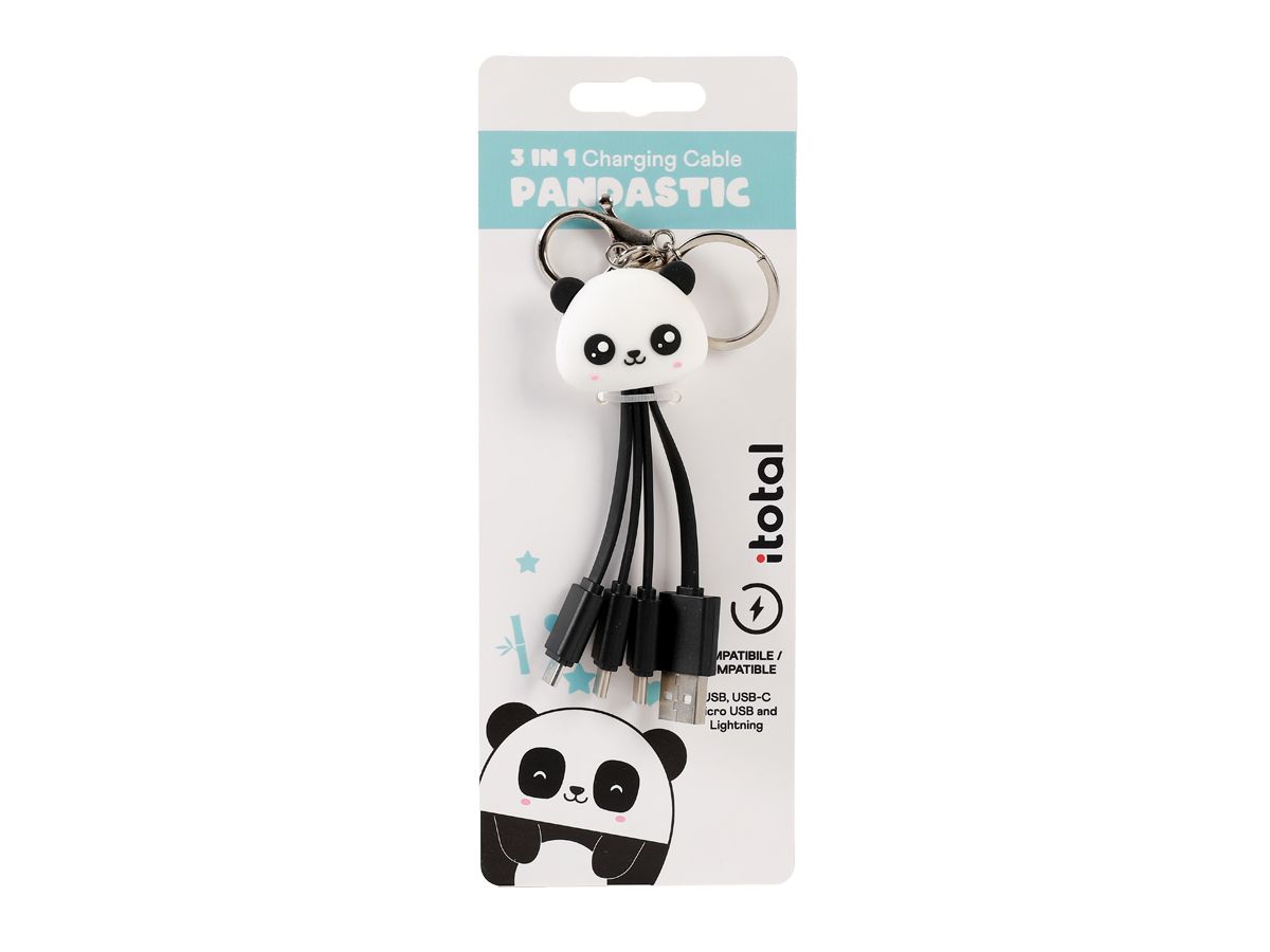 Câbles chargeurs Panda 3 en 1 USB 