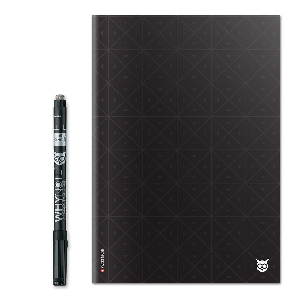 Cahier effaçable A5 Noir