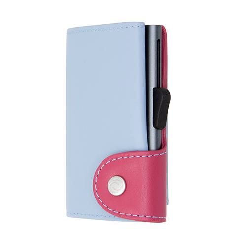 Porte-monnaie et cartes RFID cuir Ice / Cherry 