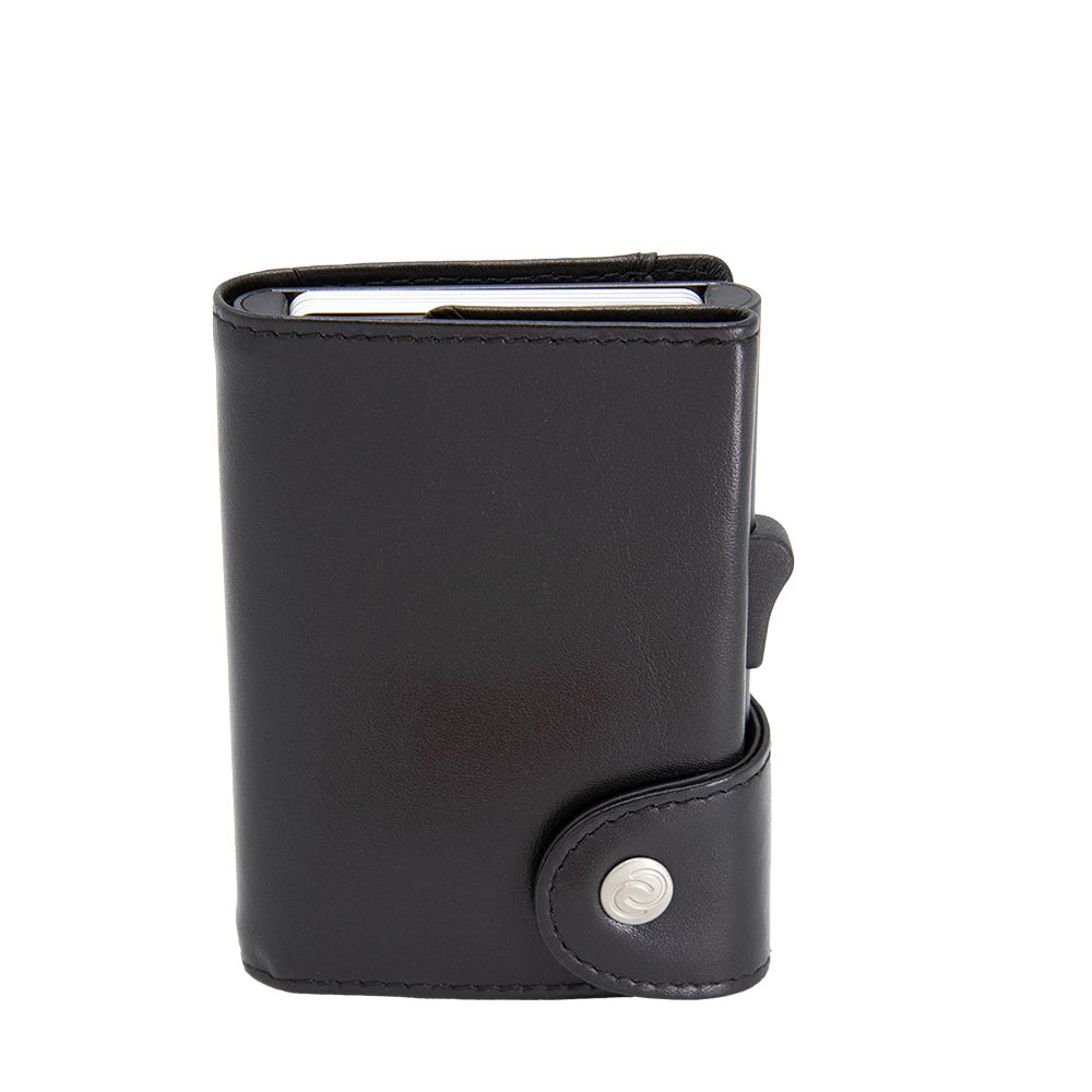 Porte-monnaie et cartes XL RFID cuir Noir 