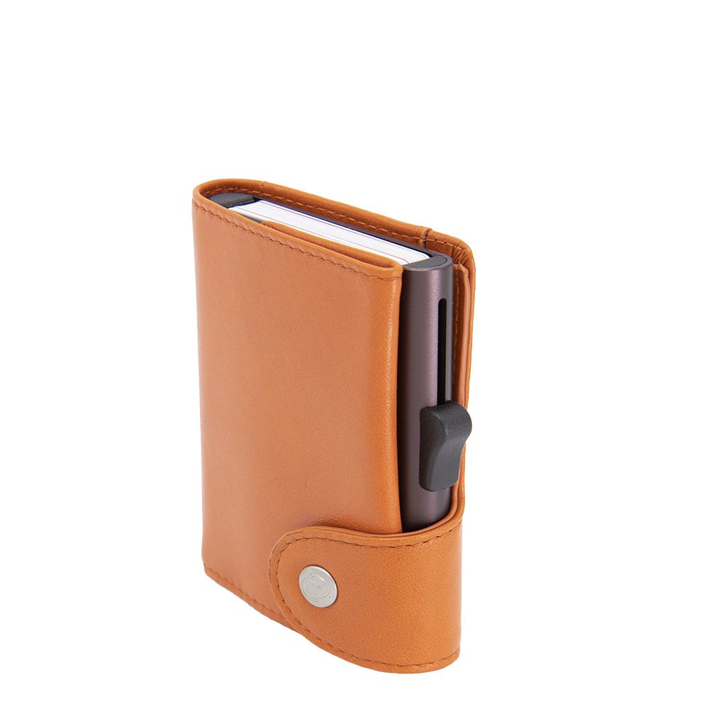 Porte-cartes XL RFID cuir Orange 