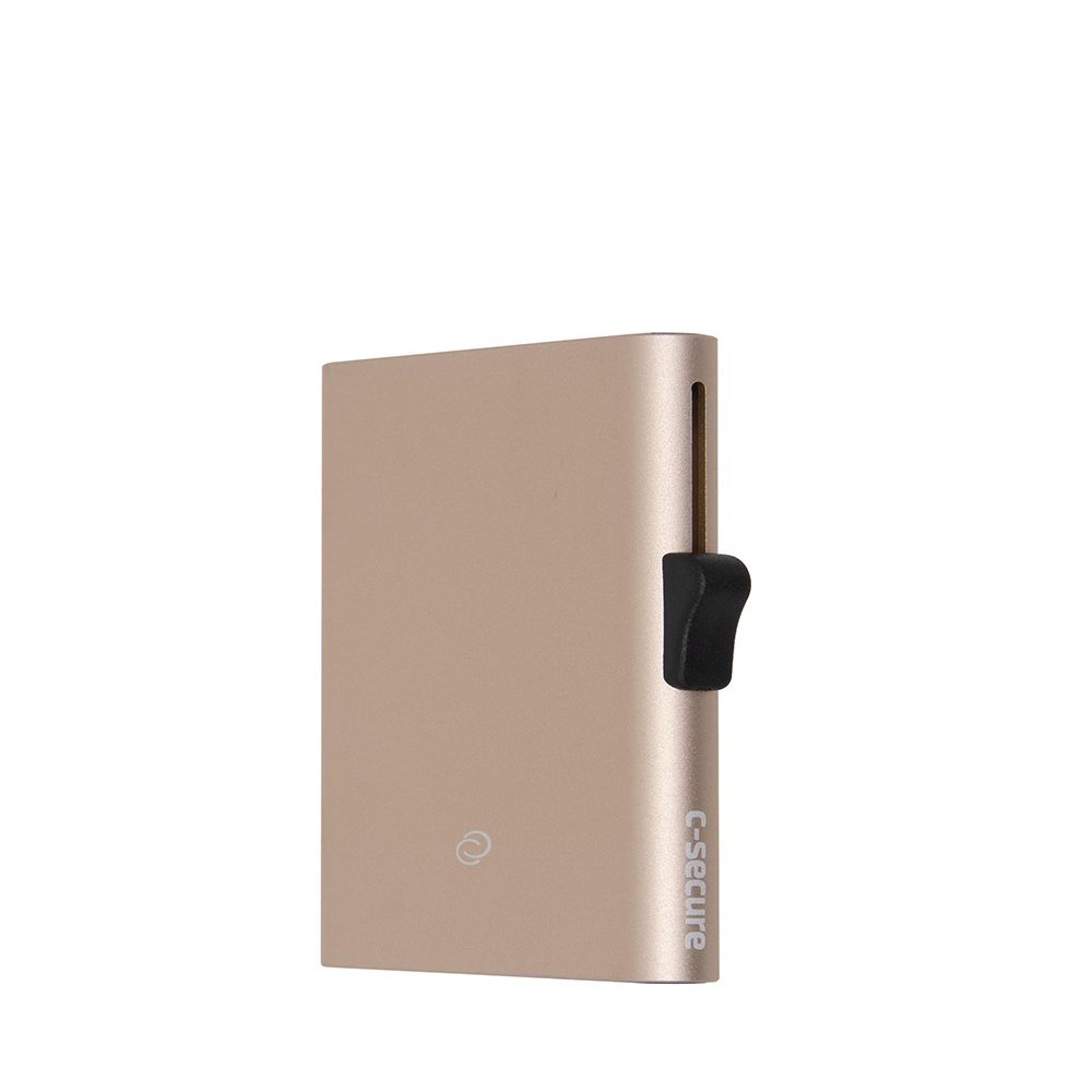 Porte-Cartes en Aluminium XL Or Champagne 