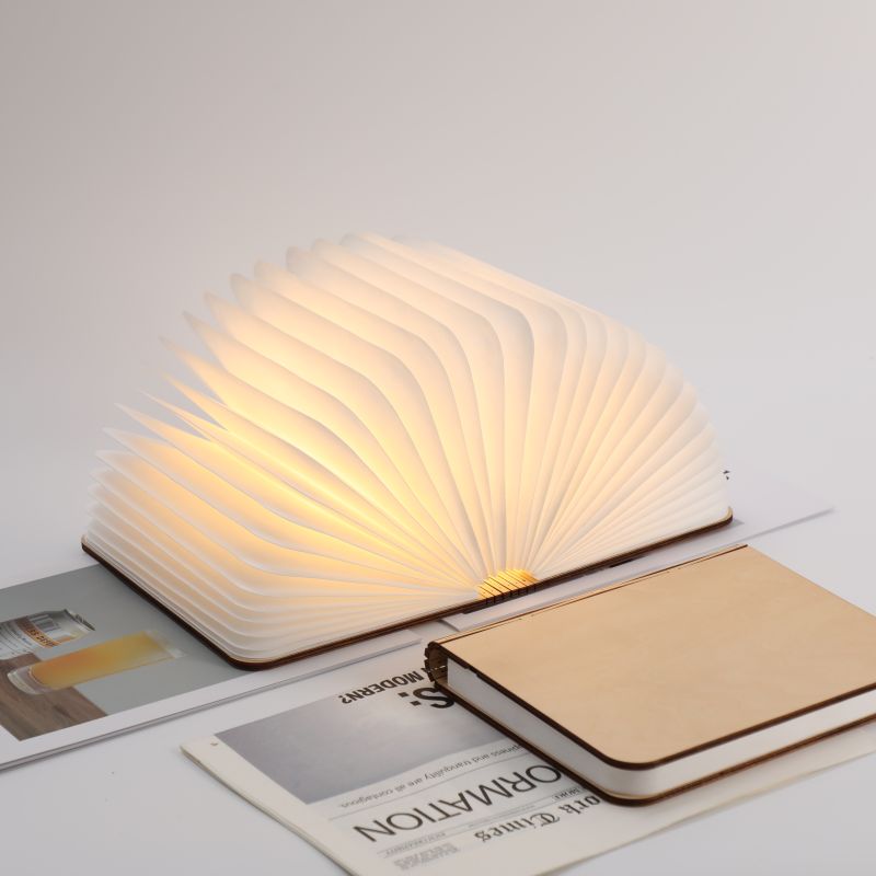 Livre lumineux A5 Bois d'érable 21,5 x 16,5 cm