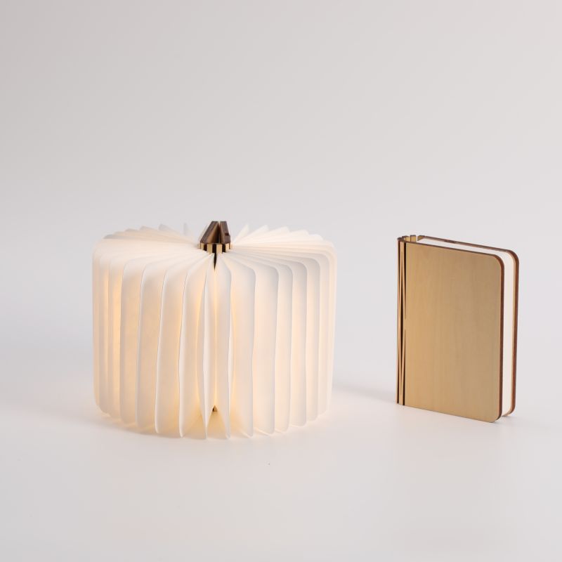 Livre lumineux A6 Bois d'érable 12 x 9 cm