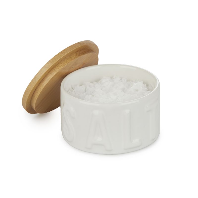 Salière fleur de sel en céramique Salière fleur de sel blanc céramique