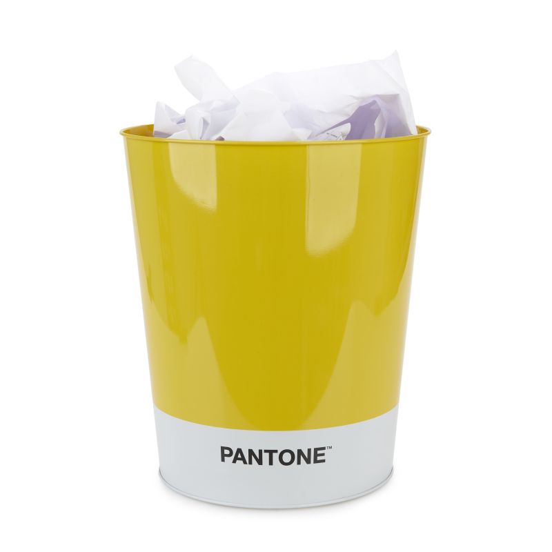 Corbeille à papier Pantone Jaune étain