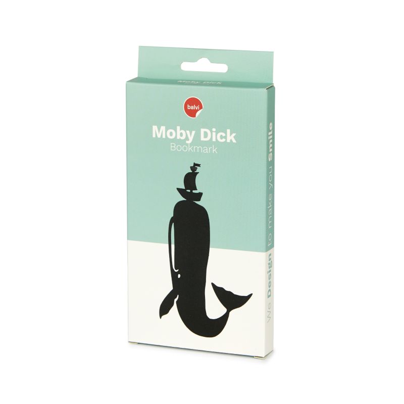 Marque-page Moby Dick Noir plastique