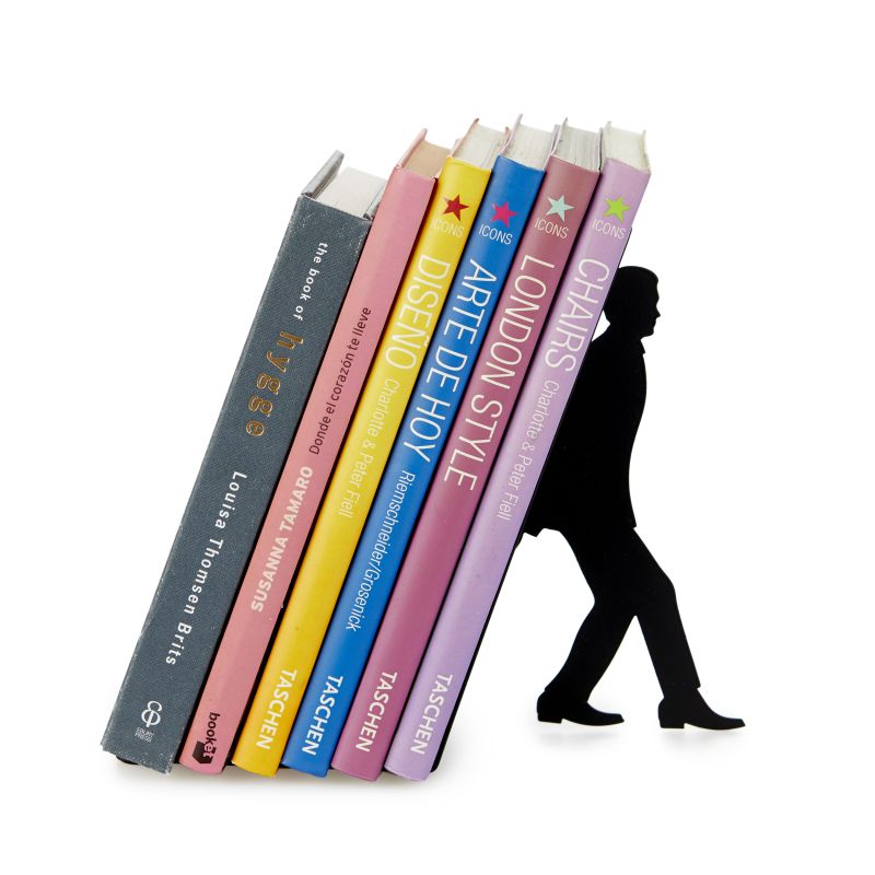 Serre-livres Too Many Books métal Noir