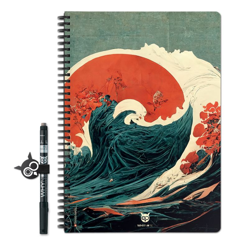 Bloc-notes effaçable A4 Tsunami 