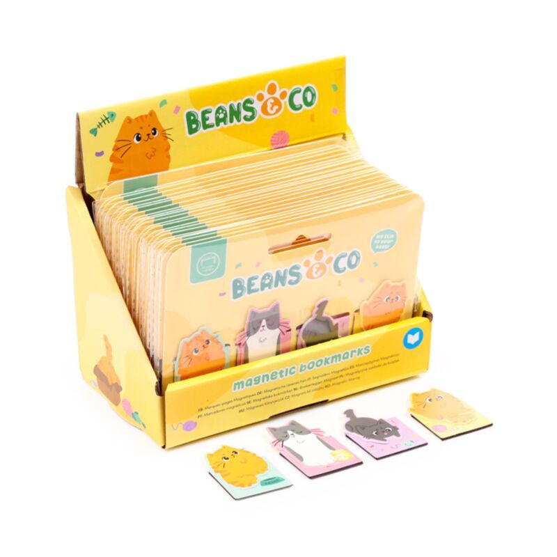Marque-pages magnétiques Beans Co & Chats  